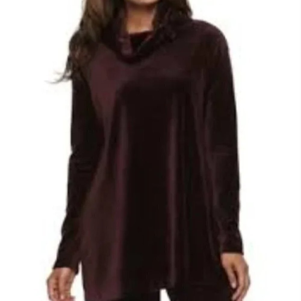 NWT Dana Buchman Cowl Neck Long Sleeve